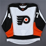 Attard, Ronnie<br>White Reverse Retro Set 1 - Game-Issued (GI)<br>Philadelphia Flyers 2022-23<br>47 Size: 56