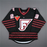 De Serres, Gabrielle<br>Black Set 1 - Worn in First Game in Franchise History - November 5, 2022 @ Buffalo Beauts<br>Montreal Force 2022-23<br>23 Size: LG