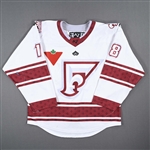 De Sousa, Deziray<br>White Set 1 - First PHF Game in Quebec<br>Montreal Force 2022-23<br>#18 Size: LG