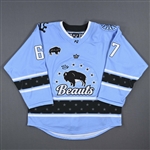 Dobson, Summer-Rae<br>Blue Set 1 w/ May 14 Patch - PHF Debut, 1st PHF Point & 1st PHF Goal<br>Buffalo Beauts 2022-23<br>#67 Size: LG