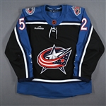 Bemstrom, Emil<br>Black Reverse Retro Set 2<br>Columbus Blue Jackets 2022-23<br>#52 Size: 54
