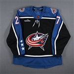 Boqvist, Adam<br>Black Reverse Retro Set 2<br>Columbus Blue Jackets 2022-23<br>#27 Size: 56