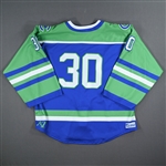 (NNOB), No Name On Back<br>Blue Set 1 - Game-Issued (GI)<br>Connecticut Whale 2022-23<br>#30 Size: XL Goalie