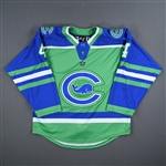 (NNOB), No Name On Back<br>Green Set 1 - Game-Issued (GI)<br>Connecticut Whale 2022-23<br>#4Size: LG