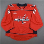 Bjorklund, Garin<br>Red Set 1 - Game-Issued (GI)<br>Washington Capitals 2022-23<br>#80 Size: 58G