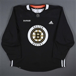 adidas<br>Black Practice Jersey w/ Rapid7 Patch <br>Boston Bruins 2022-23<br># Size: 56
