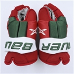Bastian, Nathan<br>Bauer Vapor 2X Gloves (Heritage Colors)<br>New Jersey Devils 2022-23<br>#14 Size: 14"