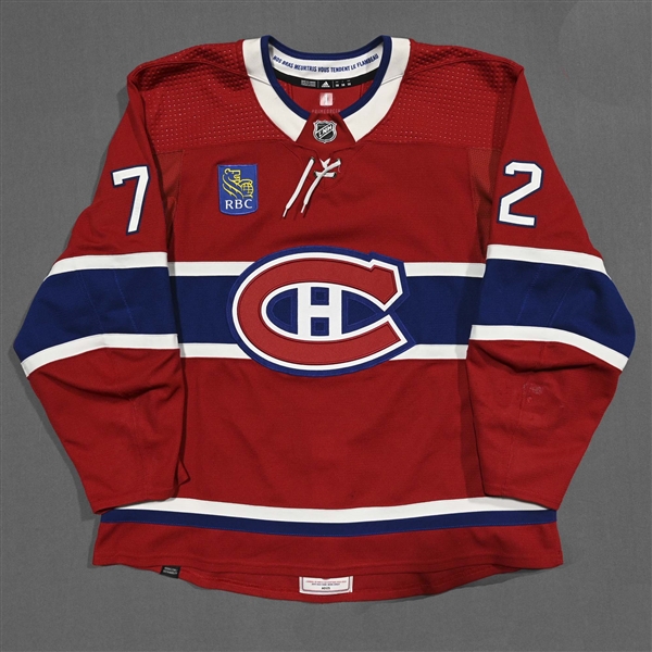 Xhekaj, Arber *<br>Red Set 1 - NHL Debut, 1st NHL Goal & 1st NHL Fight - Photo-Matched<br>Montreal Canadiens 2022-23<br>#72 Size: 58