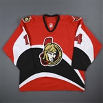 Meszaros, Andrej *<br>Red Set 1 - Autographed<br>Ottawa Senators 2006-07<br>#14 Size: 58