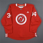 Baddock, Brandon<br>Red Practice Jersey - CLEARANCE<br>New Jersey Devils <br>#34 Size: 58