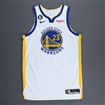 Green, Draymond<br>White Association Edition - Worn 1/16/2023 (Recorded a Double-Double)<br>Golden State Warriors 2022-23<br>#23 Size: 52+4