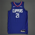 Beverley, Patrick<br>Royal Icon Edition - Worn 1/20/21 - 1 of 2<br>Los Angeles Clippers 2020-21<br>#21 Size: 48+4
