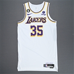 Gabriel, Wenyen<br>White Association Edition - 2023 NBA Playoffs - Western Conference Finals - Game 3 - Worn 5/20/2023 - Dressed, Did Not Play (DNP)<br>Los Angeles Lakers 2022-23<br>#35 Size: 48+6