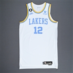 Bamba, Mo<br>White Classic Edition - Worn 3/3/2023<br>Los Angeles Lakers 2022-23<br>#12 Size: 50+6