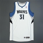 Milicic, Darko *<br> White Kia NBA Tip-Off 11 - Photo-Matched to 1 Game - Worn 1 Game (12/26/11)<br>Minnesota Timberwolves 2011-12<br>#31 Size: 3XL+4