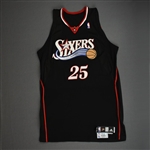 Carney, Rodney<br>Black Set 1 <br>Philadelphia 76ers 2007-08<br>#25 Size: 48+4