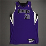 Hawes, Spencer<br>Purple Set 1 w/25th Anniversary Patch <br>Sacramento Kings 2009-10<br>#31 Size: 54+4