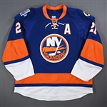 Okposo, Kyle *<br>Blue w/A, w/ Brooklyn Inaugural Season and Al Arbour Memorial Patches<br>New York Islanders 2015-16<br>#21 Size: 58