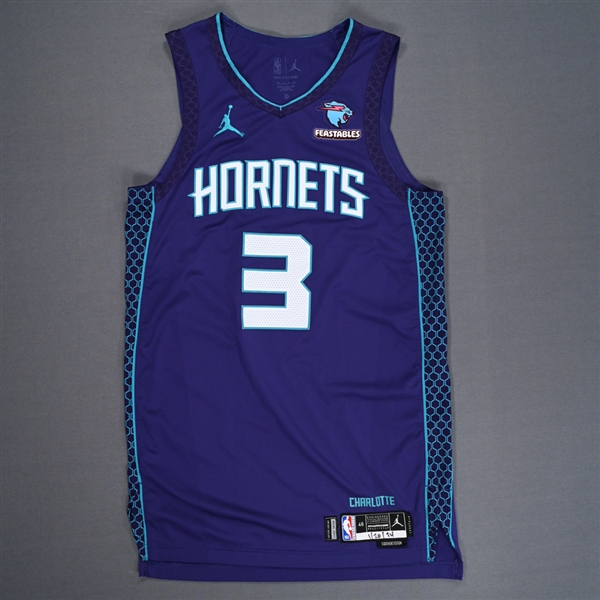 Rozier, Terry<br>Statement Edition - Worn 2 Games - 1/19/24 & 1/20/24<br>Charlotte Hornets 2023-24<br>3 Size: 46+4