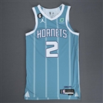 Bouknight, James<br>Icon Edition - Worn 3/31/23<br>Charlotte Hornets 2022-23<br>#2 Size: 44+4