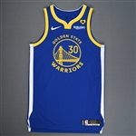 Curry, Stephen<br>Icon Edition - Worn 2/15/2024 (Recorded a Double-Double)<br>Golden State Warriors 2023-24<br>#30 Size: 48+4