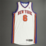 Fields, Landry<br>White Regular Season - Worn 1 Game (12/15/10)<br>New York Knicks 2010-11<br>#6 Size: XL+4