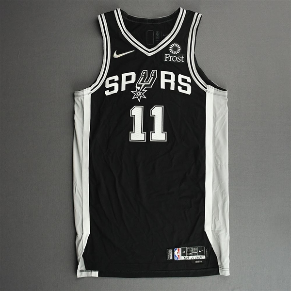 Primo, Joshua<br>Black Icon Edition - Worn 3/5/22<br>San Antonio Spurs 2021-22<br>#11 Size: 46+4