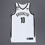 Simmons, Ben<br>White Association Edition - Worn 10/24/2022<br>Brooklyn Nets 2022-23<br>10 Size: 48+4