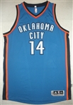 Huestis, Josh<br>Blue NBA Autographed Jersey<br>Oklahoma City Thunder 2014-15<br>#14 Size: 2XL+2