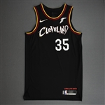 Okoro, Isaac<br>Black City Edition - Worn 1/11/21<br>Cleveland Cavaliers 2020-21<br>#35 Size: 48+4