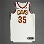 Okoro, Isaac<br>White Association Edition - Worn 1/12/21<br>Cleveland Cavaliers 2020-21<br>#35 Size: 48+4