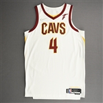 Mobley, Evan<br>White Association Edition - Worn 11/3/21- Double-Double<br>Cleveland Cavaliers 2021-22<br>#4 Size: 50+4
