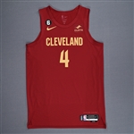 Mobley, Evan<br>Wine Icon Edition - Worn 11/7/2022<br>Cleveland Cavaliers 2022-23<br>#4 Size: 50+4