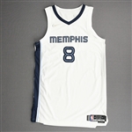 Williams, Ziaire<br>White Association Edition - Worn 11/1/21<br>Memphis Grizzlies 2021-22<br>#8 Size: 48+4