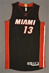 Napier, Shabazz<br>Black Regular Season - Worn 1 Game (11/9/14)<br>Miami Heat 2014-15<br>#13 Size: L+2