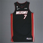 Lowry, Kyle<br>Black Icon Edition - Worn 10/22/2022<br>Miami Heat 2022-23<br>#7 Size: 50+6