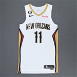 Daniels, Dyson<br>White Association Edition - Worn 11/25/2022<br>New Orleans Pelicans 2022-23<br>#11 Size: 46+4