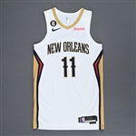 Daniels, Dyson<br>White Association Edition - Worn 11/28/2022<br>New Orleans Pelicans 2022-23<br>#11 Size: 46+4