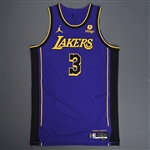 Davis, Anthony<br>Statement Edition - Worn 12/20/2023 (Recorded a Double-Double)<br>Los Angeles Lakers 2023-24<br>#3 Size: 54+6