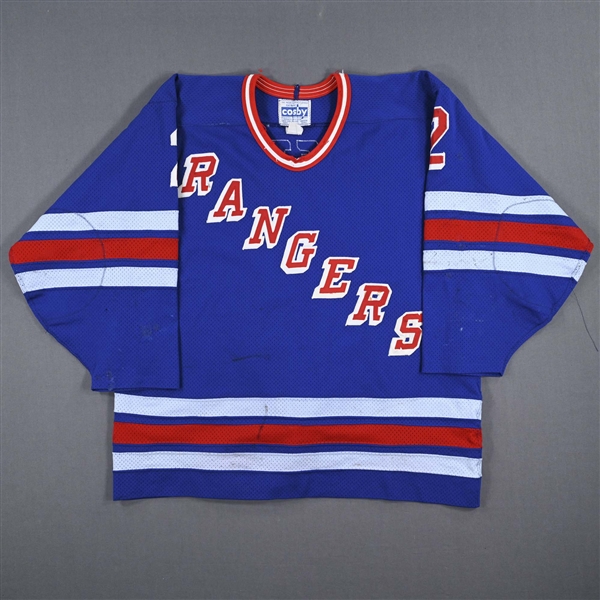 Leetch, Brian *<br>Blue Rookie Season - Won Calder Trophy - Photo-Matched<br>New York Rangers 1988-89<br>#2 Size: NA