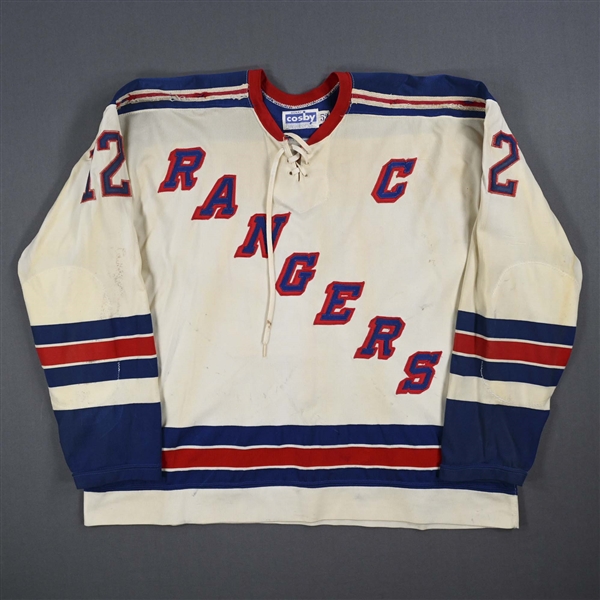 Esposito, Phil *<br>White w/C<br>New York Rangers 1975-76<br>#12 Size: 52
