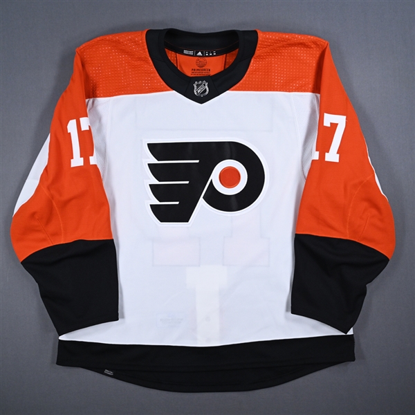 Allison, Wade<br>White Set 2 - Game-Issued (GI)<br>Philadelphia Flyers 2023-24<br>#17 Size: 56