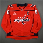 Ovechkin, Alex<br>Red Set 3 w/C - Game-Issued (GI)<br>Washington Capitals 2023-24<br>#8 Size: 60