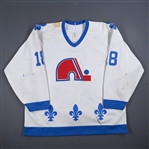 Hough, Mike *<br>White<br>Quebec Nordiques 1989-90<br>#18 