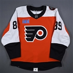 Atkinson, Cam *<br>Orange w/ Ed Snider Patch - Jan. 6, 2024 - Autographed<br>Philadelphia Flyers 2023-24<br>#89 Size: 52