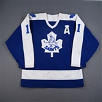 Jarvis, Wes *<br>Blue w/A,  AHL 50th Year Patch<br>St. Catharines Saints 1985-86<br>#11 Size: 