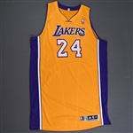 Bryant, Kobe *<br>Gold Regular Season - Game-Issued (GI)<br>Los Angeles Lakers 2013-14<br>#24 Size: 4XL+4