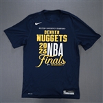 Brown, Bruce<br>2023 NBA Finals - Short-Sleeved Shooting Shirt - Game-Issued (GI)<br>Denver Nuggets 2022-23<br>#11 Size: L Tall