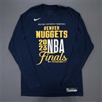 Green, Jeff<br>2023 NBA Finals - Long-Sleeved Shooting Shirt - Game-Issued (GI)<br>Denver Nuggets 2022-23<br>#32 Size: L Tall