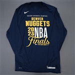 Smith, Ish<br>2023 NBA Finals - Long-Sleeved Shooting Shirt - Game-Issued (GI)<br>Denver Nuggets 2022-23<br>#14 Size: L Tall